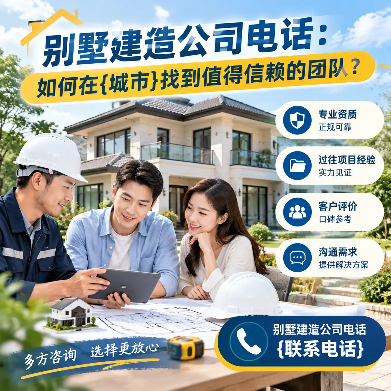 别墅建造公司电话:如何在黄平找到值得信赖的团队?