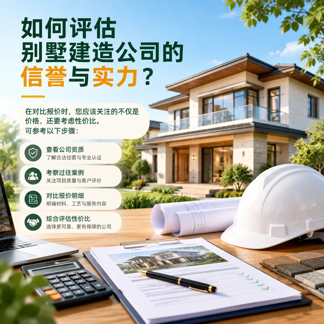 如何评估 黄平 别墅建造公司的信誉与实力？