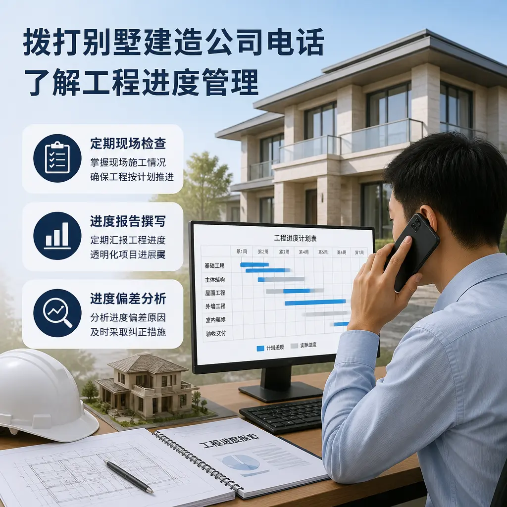 拨打黄平别墅建造公司电话，了解工程进度管理