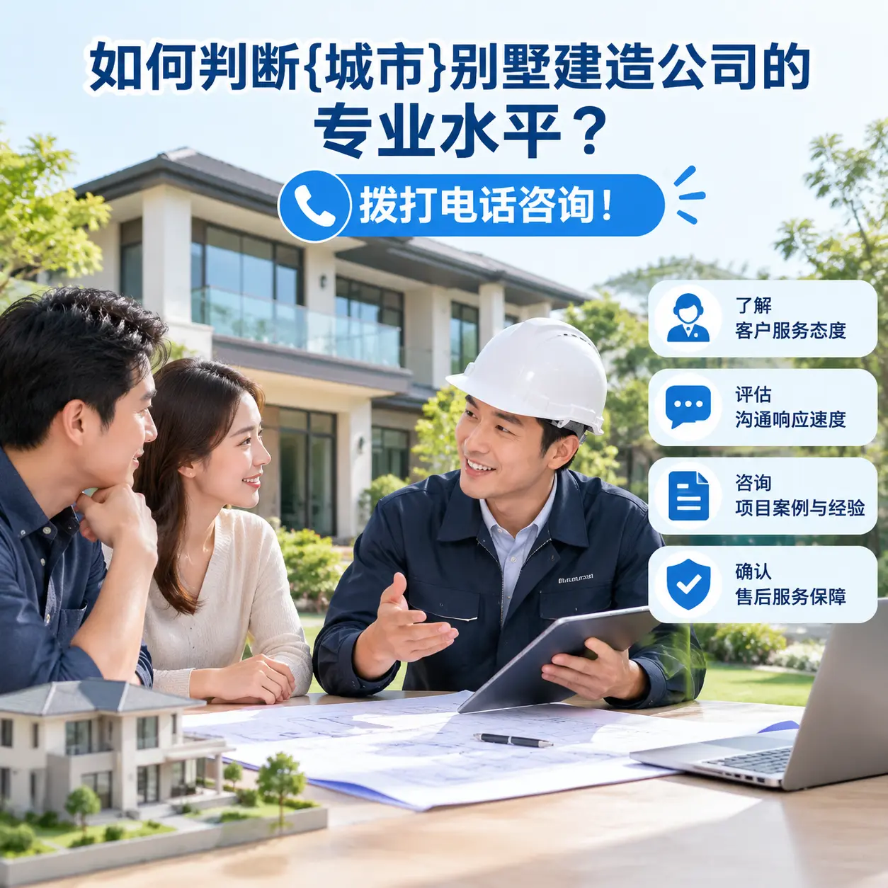 如何判断黄平别墅建造公司的专业水平?拨打电话咨询!